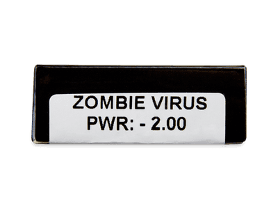 CRAZY LENS - Zombie Virus - lentile zilnice cu dioptrie (2 lentile) - vizualizare parametrii