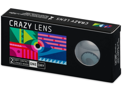 CRAZY LENS - Zombie Virus - lentile zilnice cu dioptrie (2 lentile) - Lentile colorate