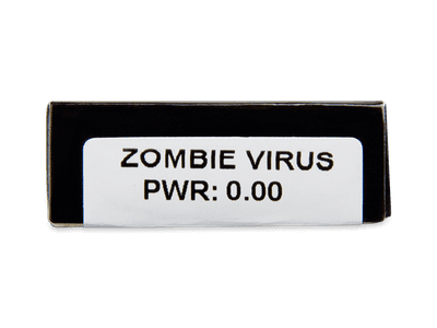 CRAZY LENS - Zombie Virus - lentile zilnice fără dioptrie (2 lentile) - vizualizare parametrii