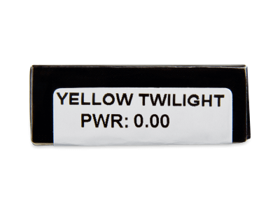 CRAZY LENS - Yellow Twilight - lentile zilnice fără dioptrie (2 lentile) - vizualizare parametrii