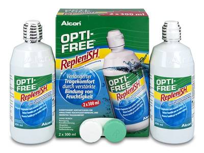 Soluție OPTI-FREE RepleniSH 2 x 300 ml - design-ul vechi