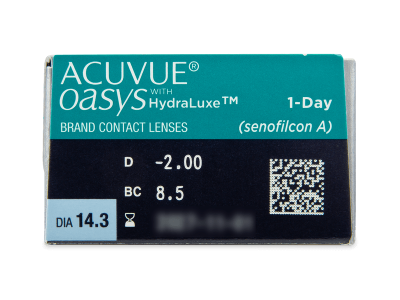 Acuvue Oasys 1-Day with Hydraluxe (30 lentile) - vizualizare parametrii