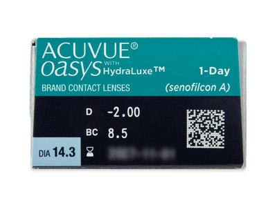 Acuvue Oasys 1-Day with Hydraluxe (30 lentile) - vizualizare parametrii