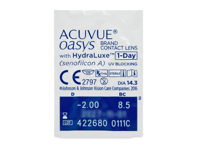 Acuvue Oasys 1-Day with Hydraluxe (30 lentile) - vizualizare ambalaj
