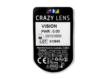 CRAZY LENS - Vision - lentile zilnice fără dioptrie (2 lentile) - vizualizare ambalaj