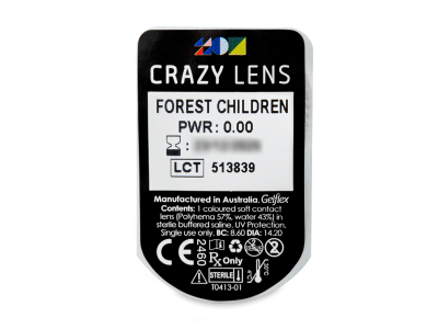 CRAZY LENS - Forest Children - lentile zilnice fără dioptrie (2 lentile) - vizualizare ambalaj