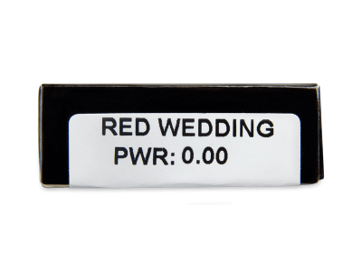 CRAZY LENS - Red Wedding - lentile zilnice fără dioptrie (2 lentile) - vizualizare parametrii
