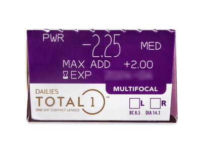 Dailies TOTAL1 Multifocal (30 lentile) - vizualizare parametrii