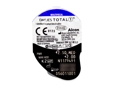 Dailies TOTAL1 Multifocal (30 lentile) - vizualizare ambalaj