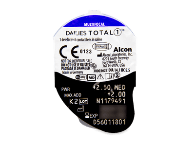 Dailies TOTAL1 Multifocal (30 lentile) - vizualizare ambalaj