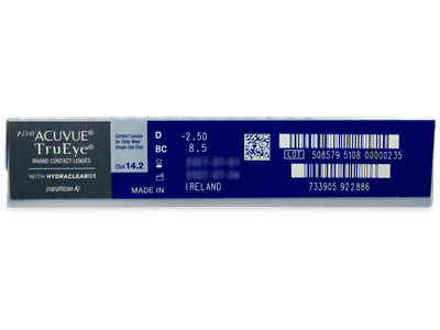 1 Day Acuvue TruEye (90 lentile) - vizualizare parametrii