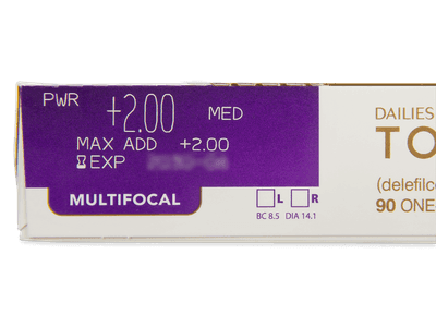 Dailies TOTAL1 Multifocal (90 lentile) - vizualizare parametrii