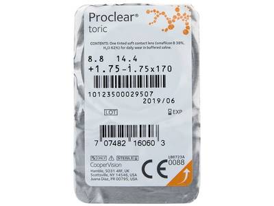 Proclear Toric (3 lentile) - vizualizare ambalaj