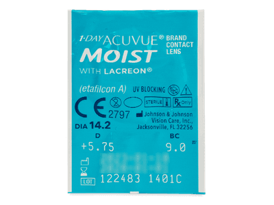 1 Day Acuvue Moist (30 lentile) - vizualizare ambalaj