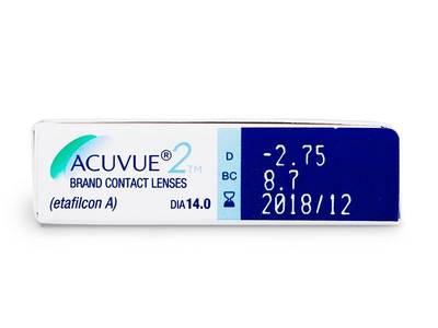 Acuvue 2 (6 lentile) - vizualizare parametrii