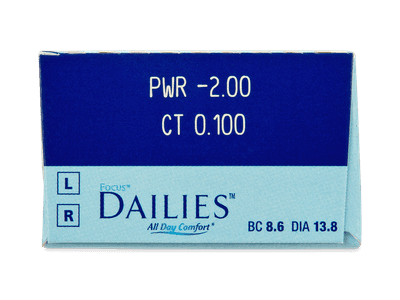 Focus Dailies All Day Comfort (30 lentile) - vizualizare parametrii