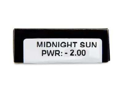 CRAZY LENS - Midnight Sun - lentile zilnice cu dioptrie (2 lentile) - vizualizare parametrii