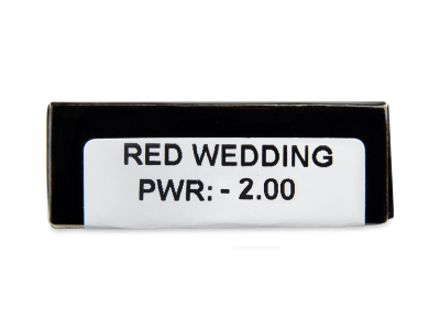 CRAZY LENS - Red Wedding - lentile zilnice cu dioptrie (2 lentile) - vizualizare parametrii