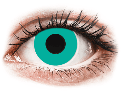 CRAZY LENS - Solid Turquoise - lentile zilnice cu dioptrie