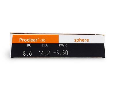 Proclear Sphere (3 lentile) - vizualizare parametrii