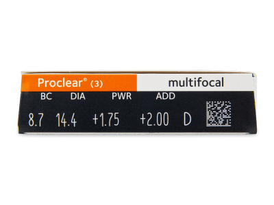 Proclear Multifocal (3 lentile) - vizualizare parametrii