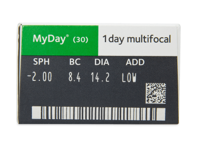 MyDay daily disposable multifocal (30 lentile) - vizualizare parametrii