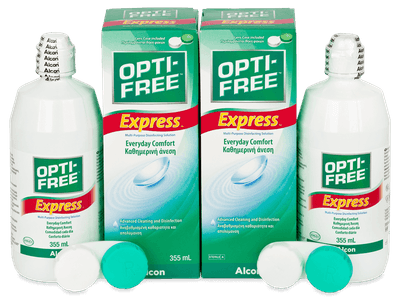 Soluție OPTI-FREE Express 2 x 355 ml - Pachet economic dublu-soluții