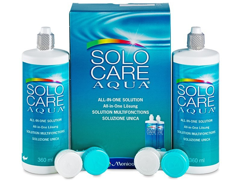 Soluție  SoloCare Aqua 2 x 360ml  - Pachet economic dublu-soluții
