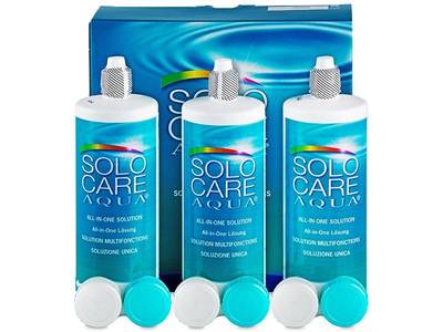 Soluție SoloCare Aqua 3 x 360 ml - design-ul vechi