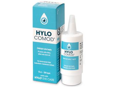 Picături oftalmice HYLO-COMOD 10 ml - design-ul vechi