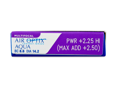 Air Optix Aqua Multifocal (6 lentile) - vizualizare parametrii