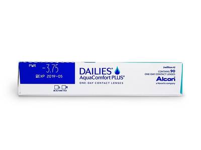 Dailies AquaComfort Plus (90 lentile) - vizualizare parametrii