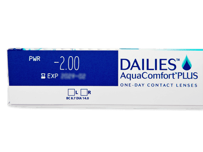 Dailies AquaComfort Plus (90 lentile) - vizualizare parametrii