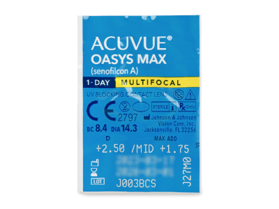 Acuvue Oasys Max 1-Day Multifocal (30 lentile) - vizualizare ambalaj