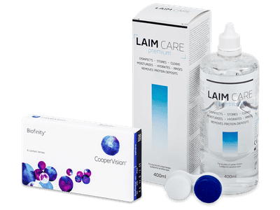 Biofinity (6 lentile) + soluție Laim Care 400 ml
