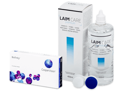 Biofinity (6 lentile) + soluție Laim-Care 400ml