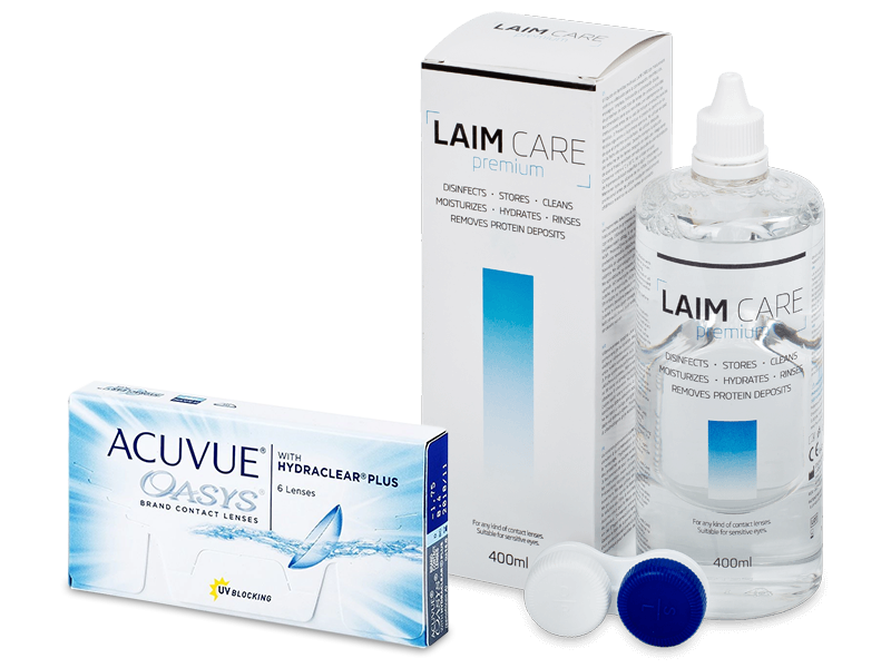 Acuvue Oasys (6 lentile) + soluție Laim Care 400ml - Pachet avantajos