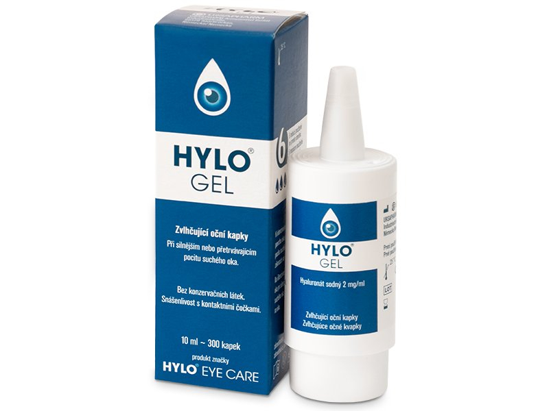 Picături oftalmice HYLO-GEL 10 ml  - Picături pentru ochi