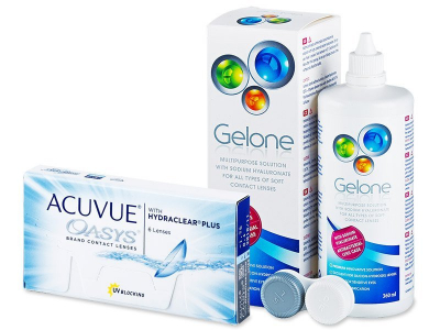 Acuvue Oasys (6 lentile) + soluție Gelone 360 ml