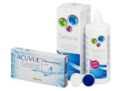 Acuvue Oasys (6 lentile) + soluție Gelone 360 ml