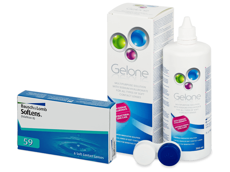 SofLens 59 (6 lentile) + soluție Gelone 360 ml - Pachet avantajos