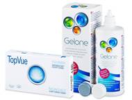 TopVue Monthly (6 lentile) + solutie Gelone 360 ml Pachete economice - TopVue Monthly (6 lentile) + solutie Gelone 360 ml