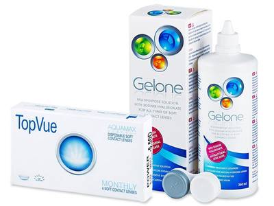 TopVue Monthly (6 lentile) + solutie Gelone 360 ml