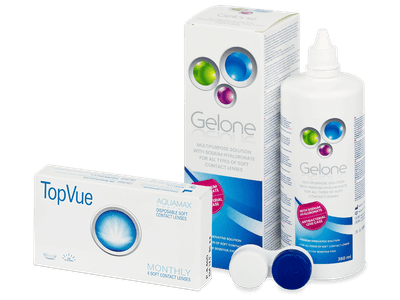 TopVue Monthly (6 lentile) + soluție Gelone 360 ml