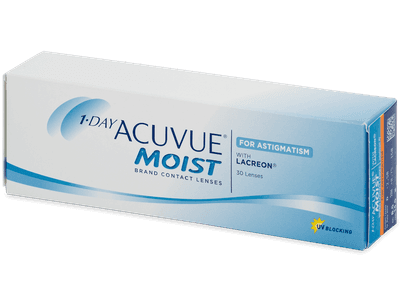 1 Day Acuvue Moist for Astigmatism (30 lentile) - Lentile de contact pentru astigmatism