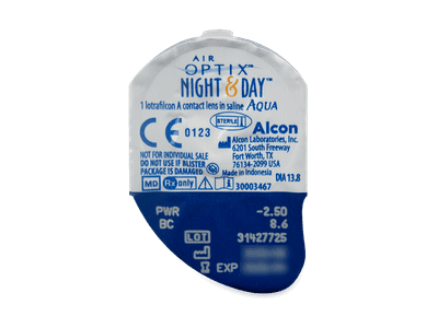 Air Optix Night and Day Aqua (3 lentile) - vizualizare ambalaj