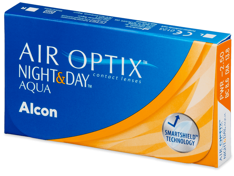 Air Optix Night and Day Aqua (6 lentile) - Lentile de contact lunare